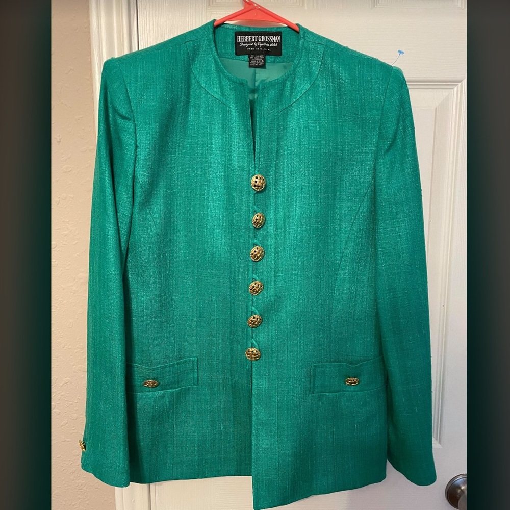 Herbert Grossman 100% silk suit
